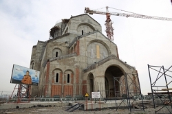 პატრიარქი 20 სექტემბერს მახათას მთაზე მშენებარე ივერიის ღვთისმშობლის ხატის სახელობის ტაძრის გუმბათის ჯვარს აკურთხებს