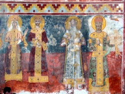 წმინდა დავითის ფრესკა.