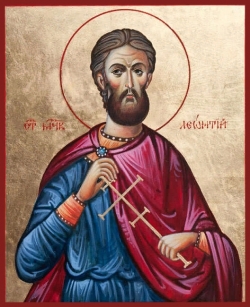 ცხრანი მოწამენი, პამფილიის პერგიას ვნებულნი: ლეონტი, ატიოსი, ალექსანდრე, კინდევსი, მნისითე, კვირიაკე, მინეონი, კატუნი და ევკლე (III) - 01 (14 ) აგვისტო