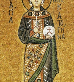 დიდმოწამე ეკატერინე, წმინდა დედოფალი ავგუსტა და პორფირე სტრატილატი (+305-313) - 24 ნოემბერი (7 დეკემბერი) 